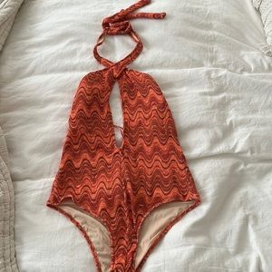 BNWT Zara halter neck swimsuit/body suit.